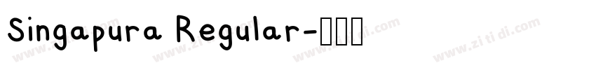 Singapura Regular字体转换